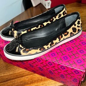 Tory Burch Cheetah Print Slippers